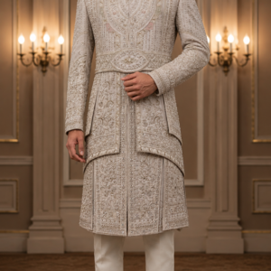 Rose Gold Embroidered Sherwani