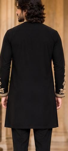 black embroidered kurta pajama black embroidered kurta pajama