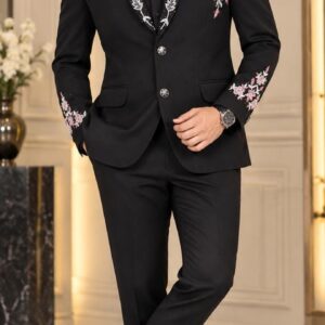2 piece embroidered suit